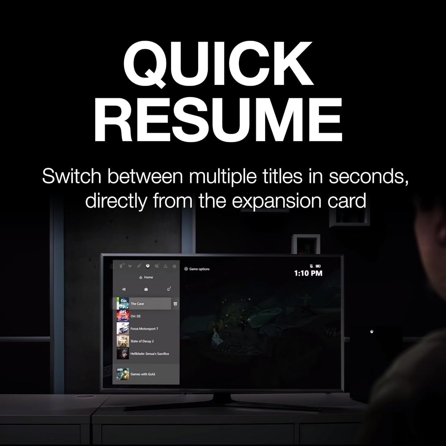 Storage Expansion Card for Xbox Series X|S 1 TB Solid State Drive - Nvme Expansion SSD for Xbox Series X|S (STJR1000400)